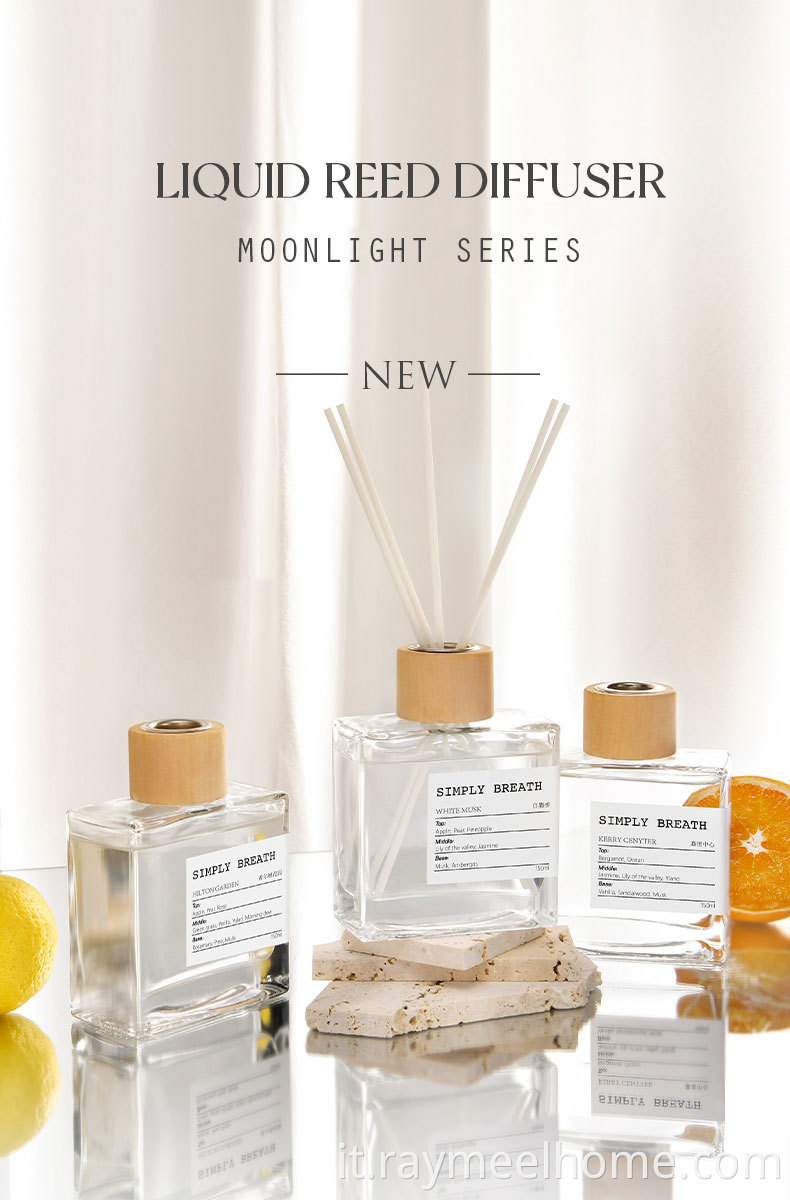 Design classico da 150 ml di bottiglia di vetro profumato Fragranza Fragranza Diffusore